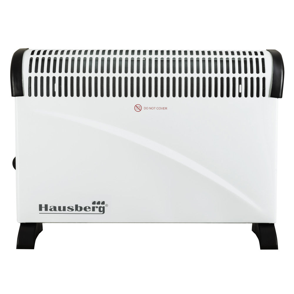 Convector electric Hausberg HB 8206, 2000 W, 3 nivele de putere, termostat reglabil,