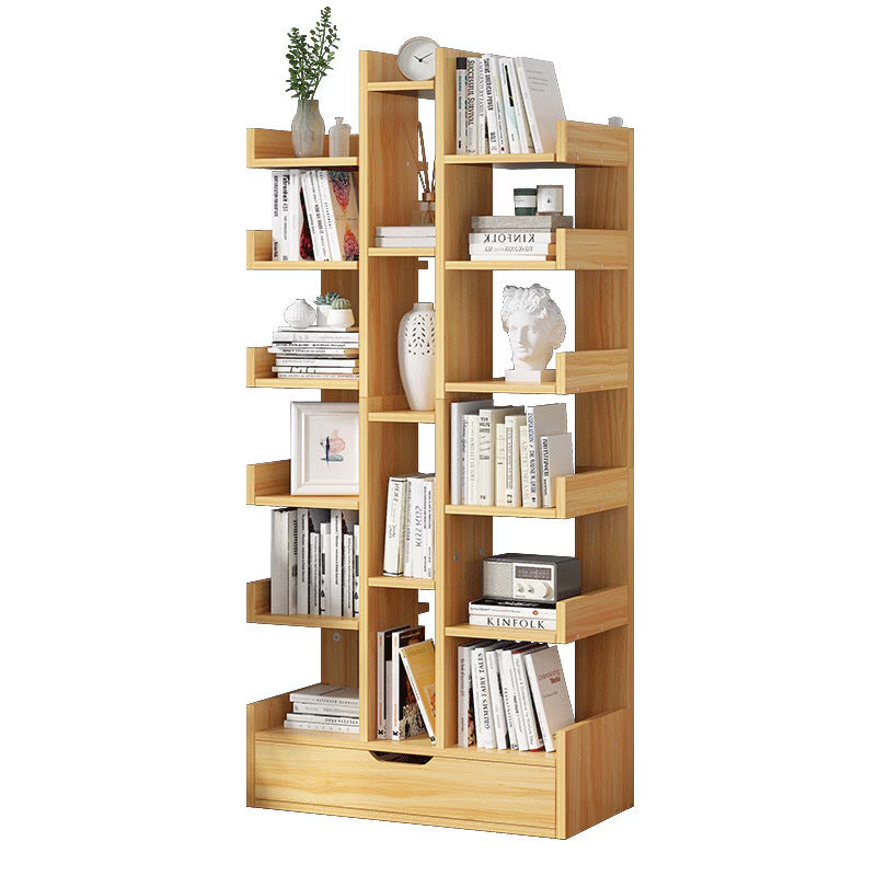 Biblioteca Tree of Knowledge cu 18 rafturi si sertar, 51x18x168cm