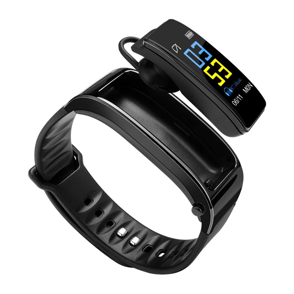 Bratara fitness 2 in 1, Smart Bracelet, cu casca Bluetooth inclusa