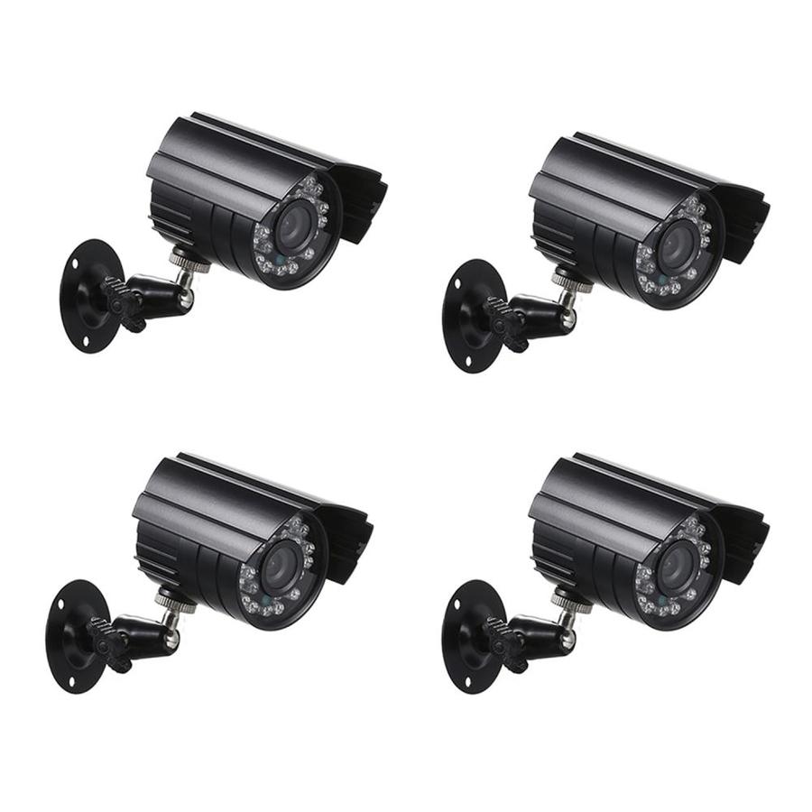 Sistem de supraveghere CCTV, Kit DVR cu 4 camere exterior / interior din metal