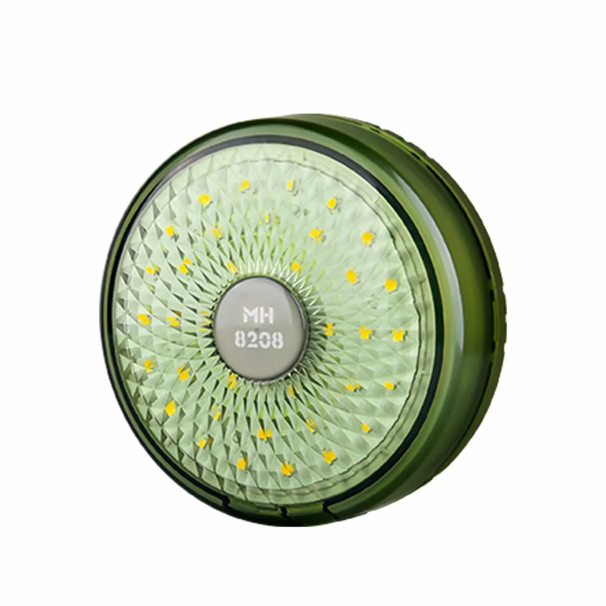 Ghirlanda luminoasa camping, lanterna si functie de baterie externa, LED, reincarcabila USB, portabila, 8 moduri de iluminare, 10 m, agatatoare, carcasa verde