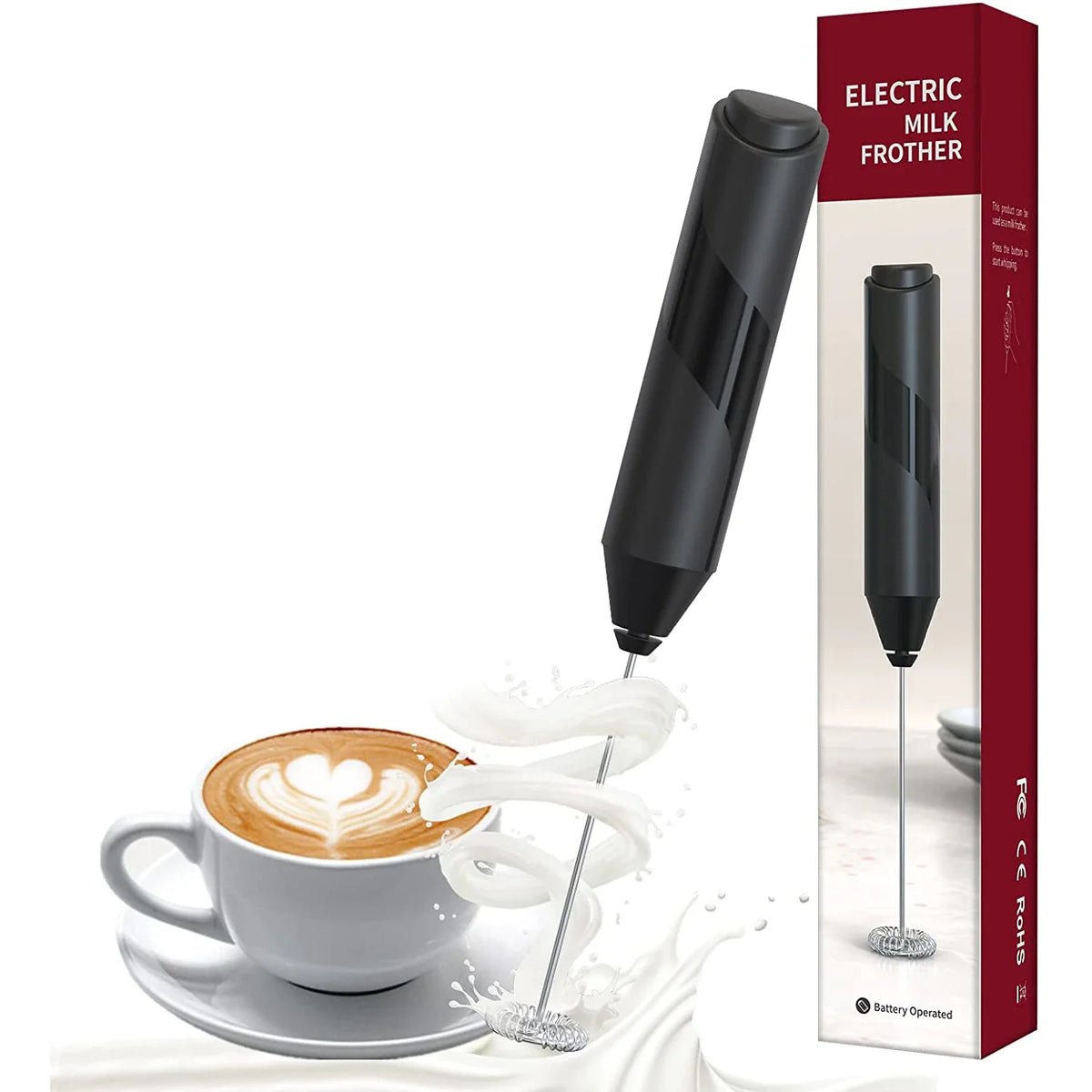 Mixer pentru spuma de lapte, cafea, oua, caffe latte, ciocolata calda, cappuccino