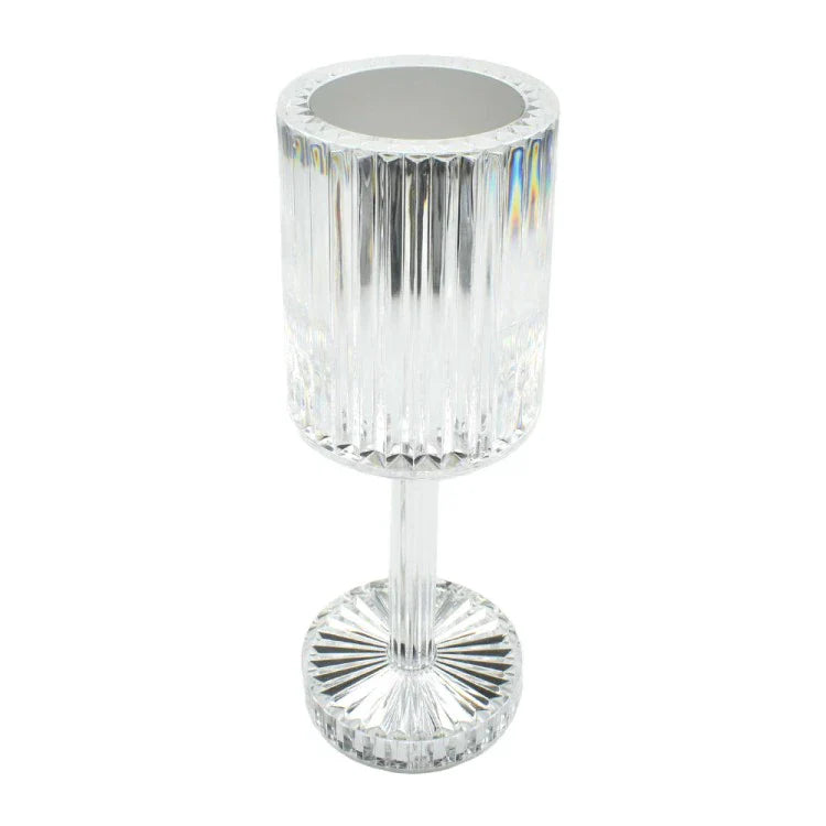 RESIGILAT - Lampa de masa wireless din cristal acrilic cu touch si incarcare prin usb