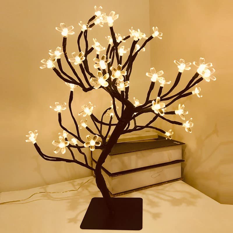 Copacel de Craciun, 36 LED Cherry, Blossom Bonsai