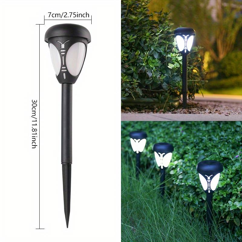 Set 2 lampi solare LED pentru exterior sub forma de fluture pentru gradina