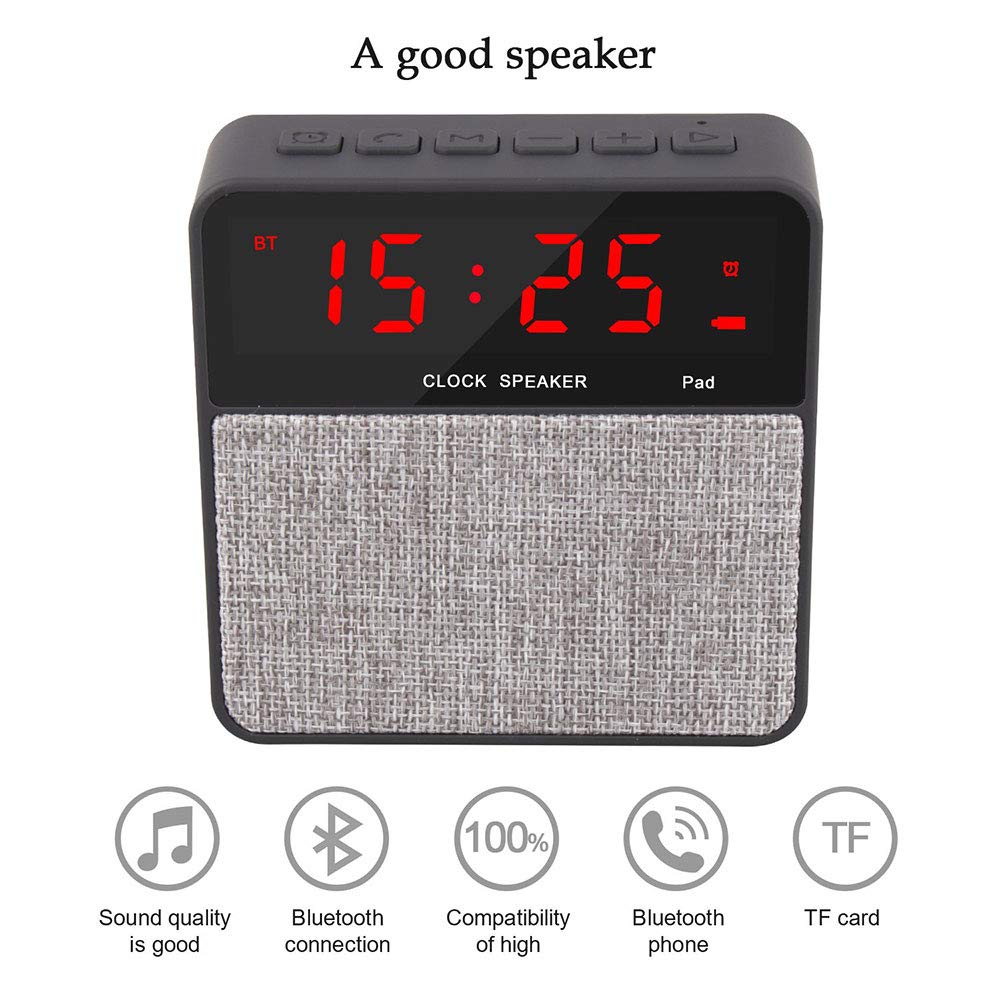 Radio portabil cu Ceas, Alarma si Bluetooth