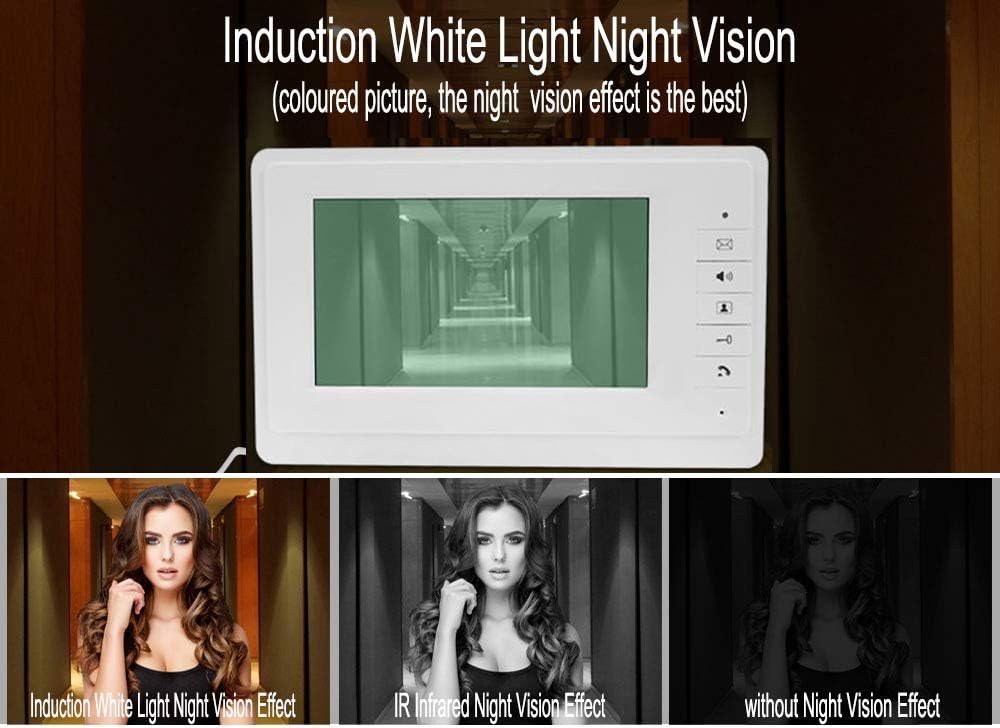 Sistem Video Interfon 4.3&quot;, sonerie video cu Ecran Color TFT si Camera cu Viziune Nocturna IR, 1 Monitor + 1 Camera Rezistenta la Apa