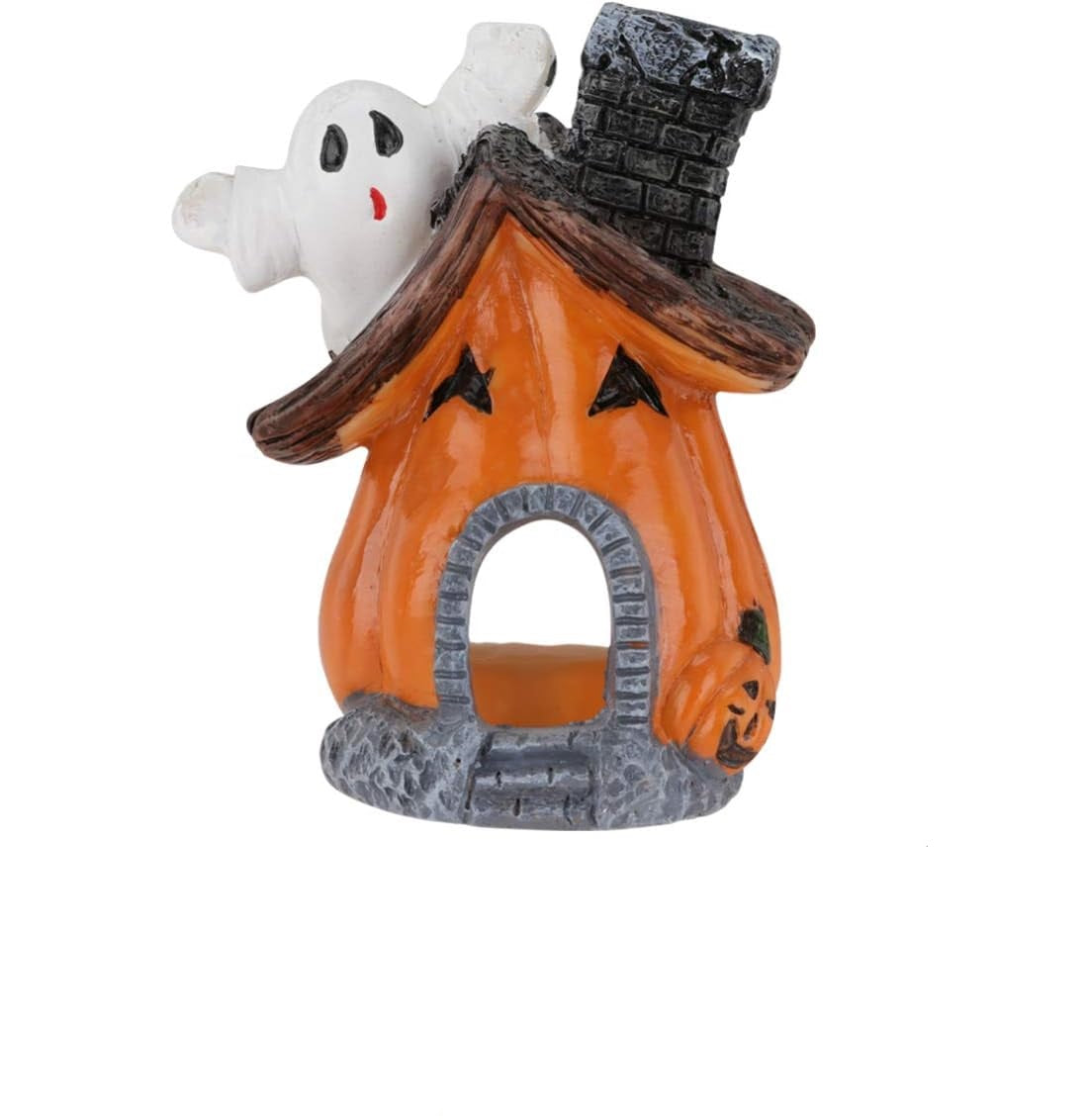 Decoratiune solara Pumpkin House pentru gradina, IP55, Halloween