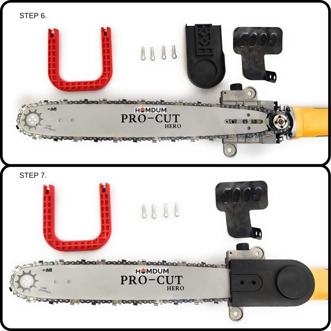 Adaptor lant si lama drujba pentru flex, polizor unghiular 12