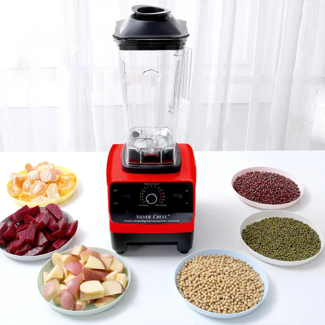 Blender Profesional de bucatarie 2 in 1, 2.5L, motor din cupru, 15 viteze, 3000W