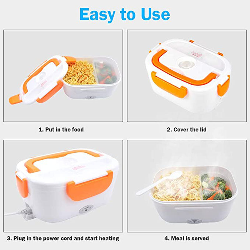 Caserola electrica pentru incalzire mancare, Lunchbox