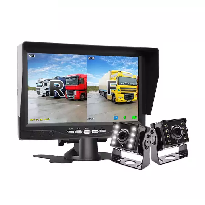 Kit marsarier cu camera AHD si display de 7&quot;, camioane, autocare, bus-uri