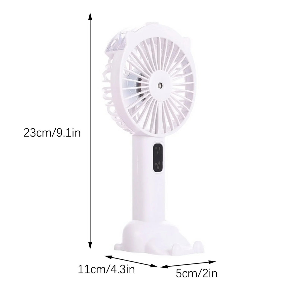 Mini ventilator de birou cu pulverizare apa, 3-în-1