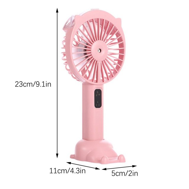 Mini ventilator de birou cu pulverizare apa, 3-în-1