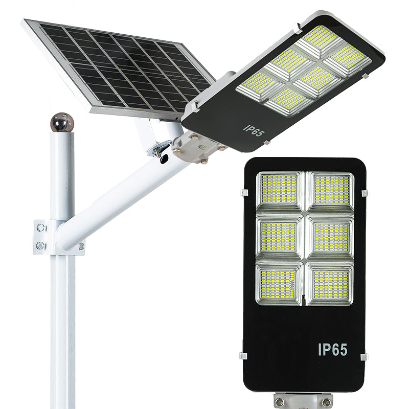 RESIGILAT - Lampa solara stradala LED SMD, cu panou solar, telecomanda si brat montare