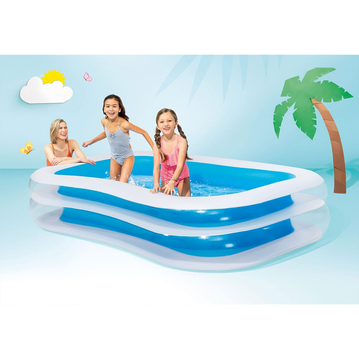 Piscina gonflabila Intex Family Swim Center Pool 56483, 262x175x56 cm, 770 L