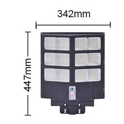 Lampa solara stradala JORTAN 600W/800W/1000W, Telecomanda, suport metalic