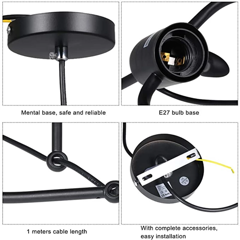 RESIGILAT - Lampa metalica retro industriala tip humanoid, soclu E27, diverse modele