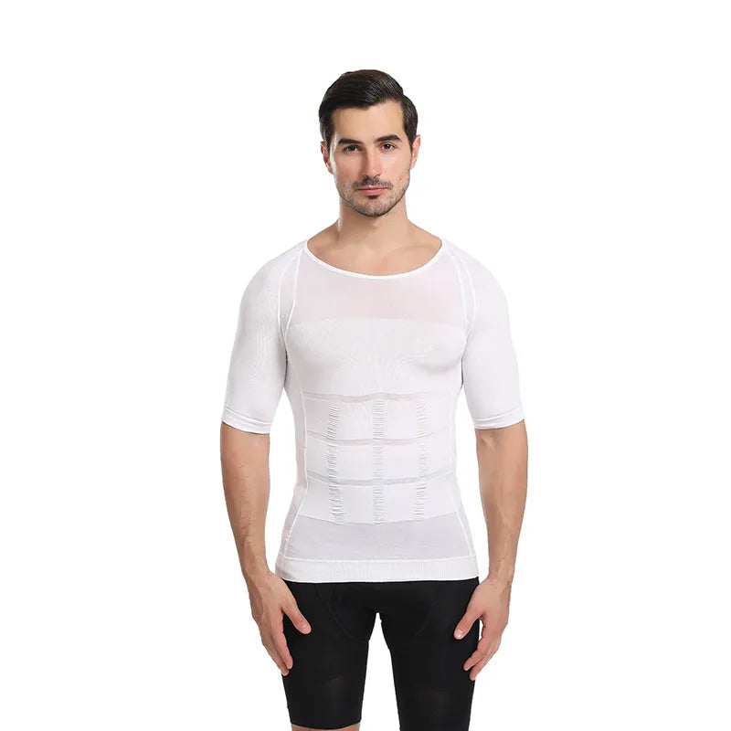 Tricou de slabit pentru barbati Slim&#39;n Lift, grad de compresie 140D