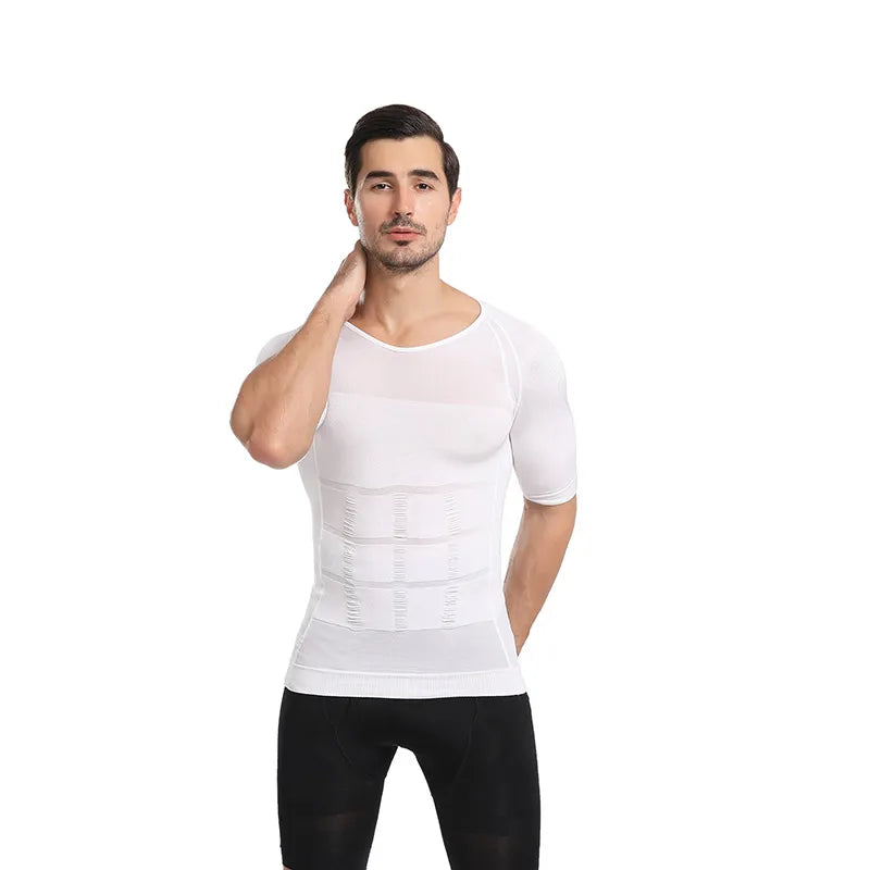 Tricou de slabit pentru barbati Slim&#39;n Lift, grad de compresie 140D