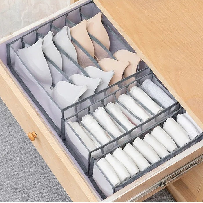 Set 3 piese organizatoare lenjerie intima pentru sertar