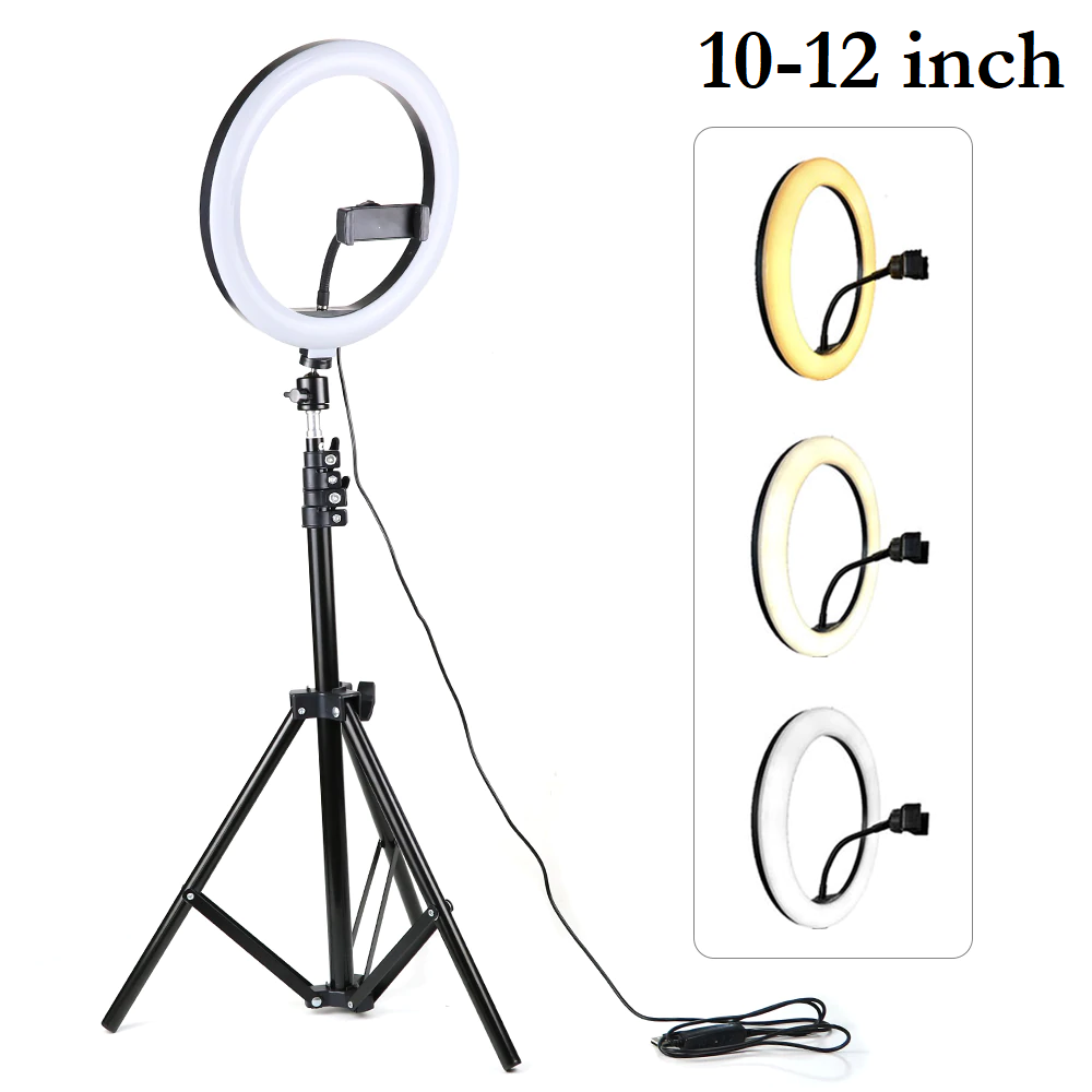 Lampa circulara cu trepied Selfie Ring Light cu LED