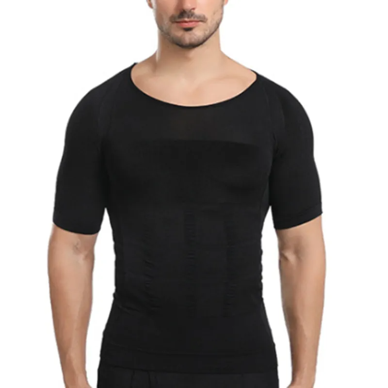 Tricou de slabit pentru barbati Slim&#39;n Lift, grad de compresie 140D