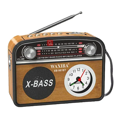 Radio Portabil cu ceas si MP3, XB 981BT