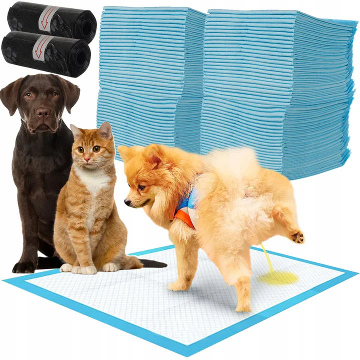 Set 20 covorase absorbante pentru animale de companie 60x90cm