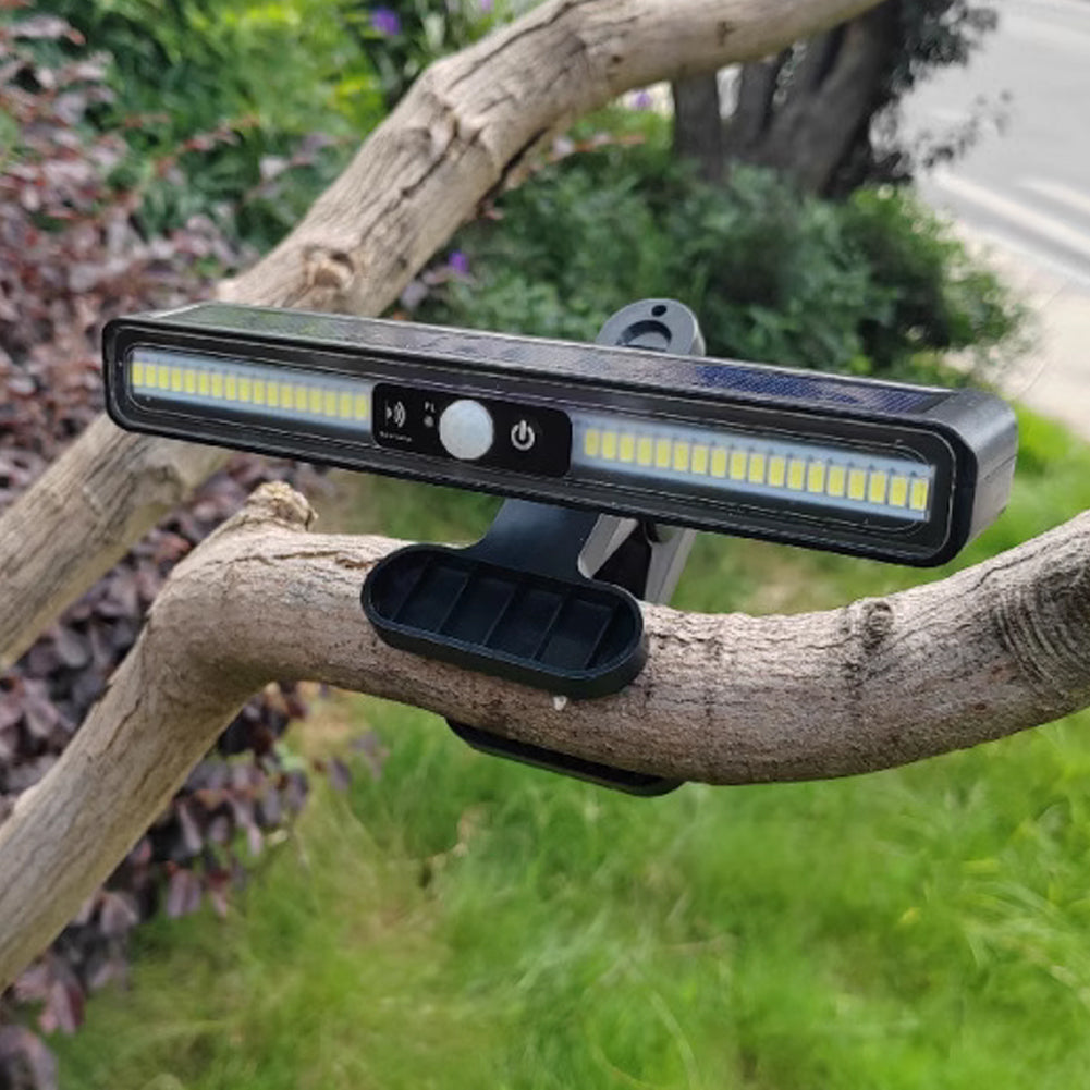 Lampa solara LED de exterior cu 3 moduri de prindere, Waterproof, senzor de miscare, Negru