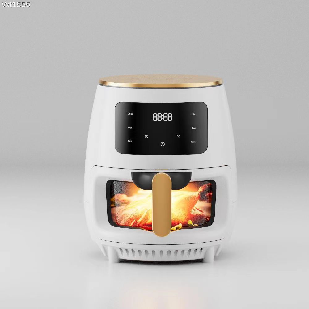 Friteuza cu aer cald, S-18 Air Fryer, 2400W, afisaj digital, LCD Touch control