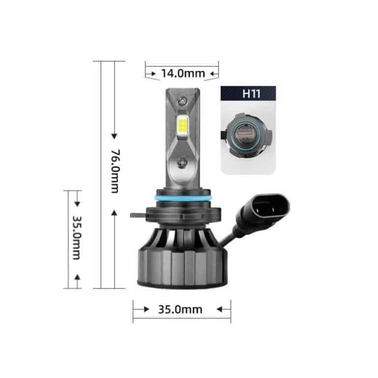 Set 2 becuri led tip soclu H11 model V20 120w cu CANBUS 12.000 lumeni