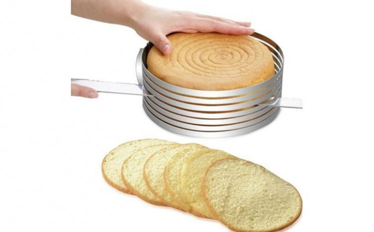 Inel feliator blat de tort ajustabil Cake Ring 8.5cm, 26-28cm