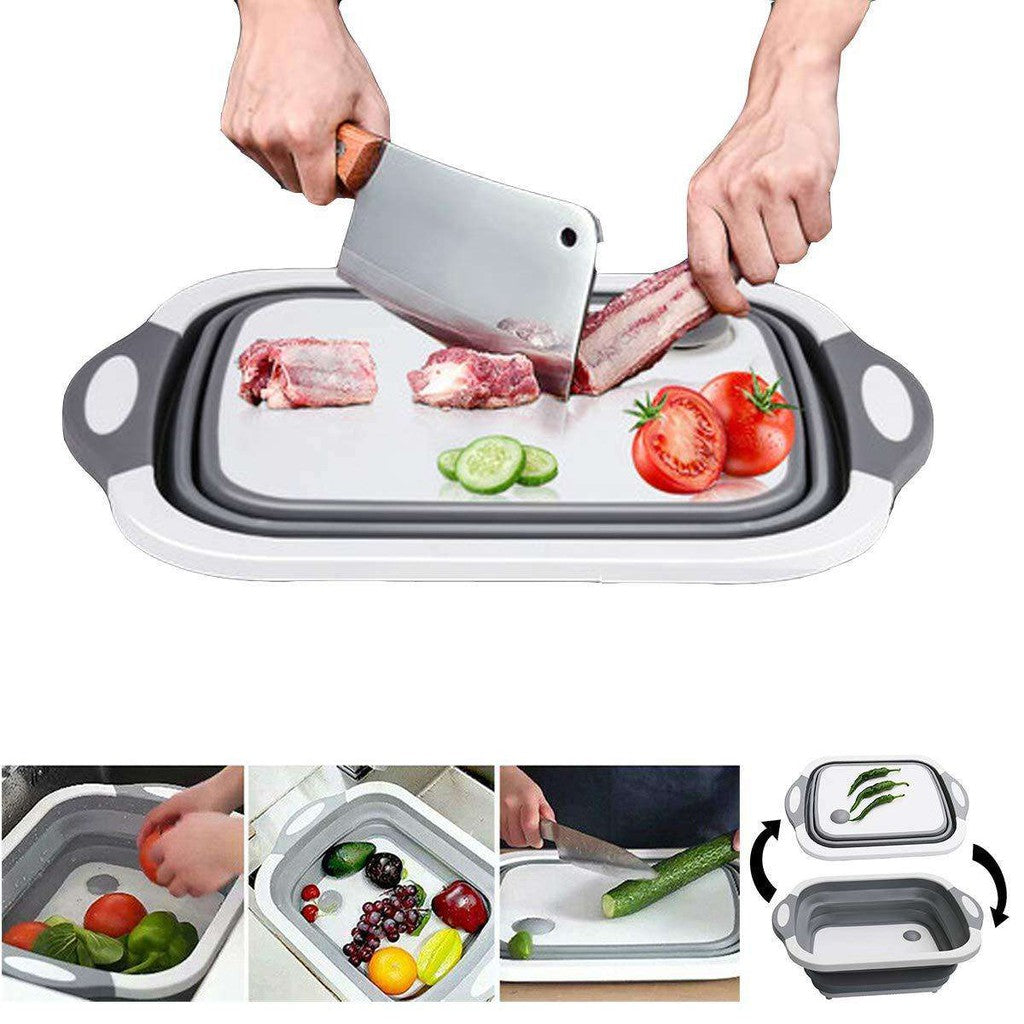 Tocator 3 in 1 multifunctional, pliabil, scurgator, uscator pentru alimente