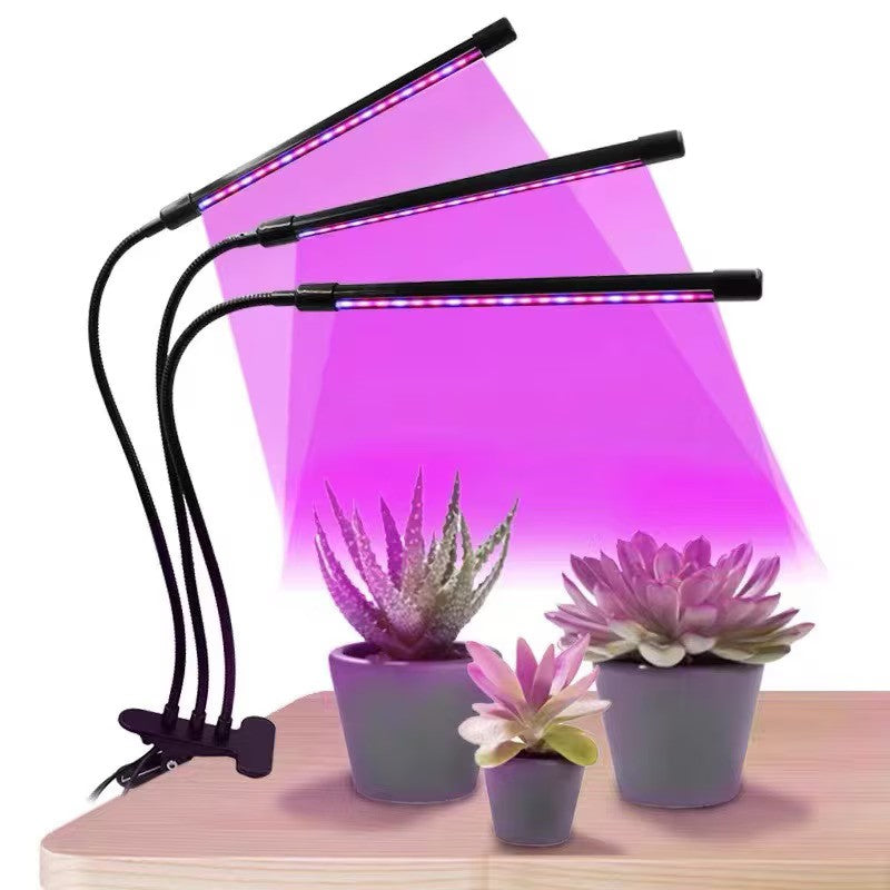 Lampa de crestere pentru plante cu 3 Panouri LED, timer si telecomanda, rezistenta la apa, 30W