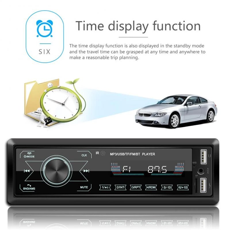 RESIGILAT - Radio MP3 player auto cu touchscreen, bluetooth, USB, microSD, AUX, 4x60W si telecomanda