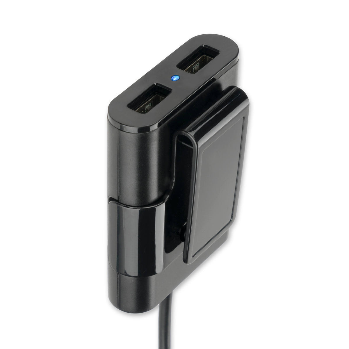 Incarcator auto Dual USB, 2x2.4A, 1X3.1A, 1x Quick Charge 3.0, 1.7m, Black