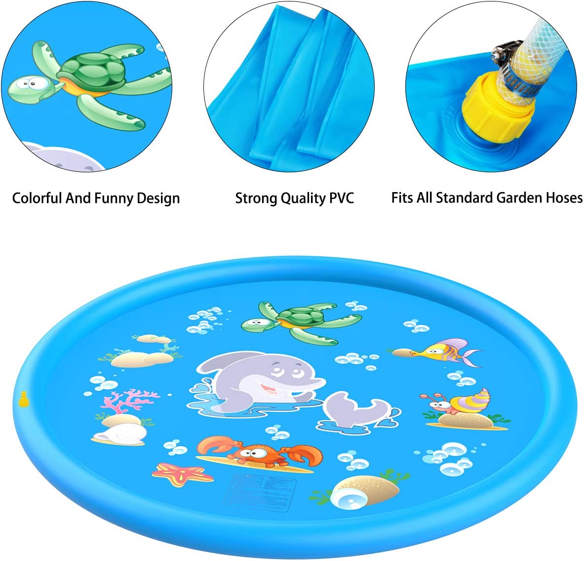 Piscina gonflabila cu stropitoare pentru copii 170x170x15