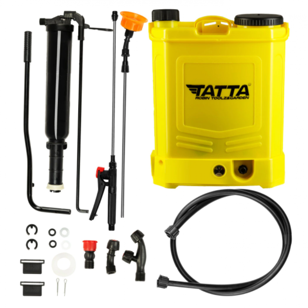 Pompa stropit (vermorel) cu acumulator si actionare manuala 2 in 1 Tatta TP-1640AM, 15L, 12V