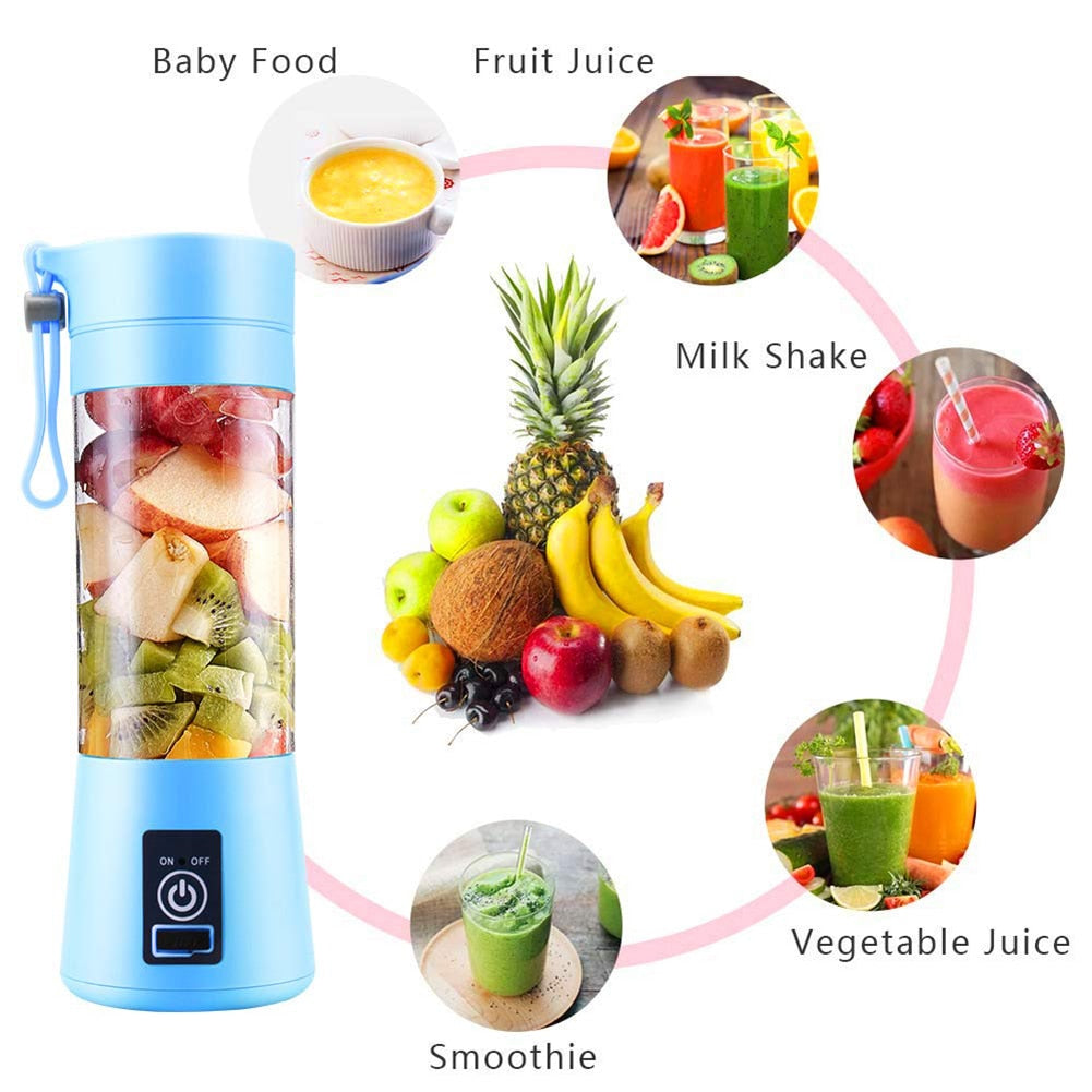 RESIGILAT - Blender smoothie maker, portabil cu incarcare USB functie de baterie externa