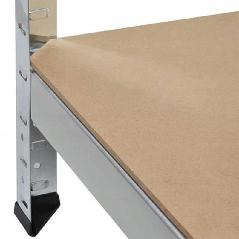 Pachet 3 rafturi metalice cu coltar, 5 polite cadru otel galvanizat, polita MDF, 175kg/polita, 180x90x40cm