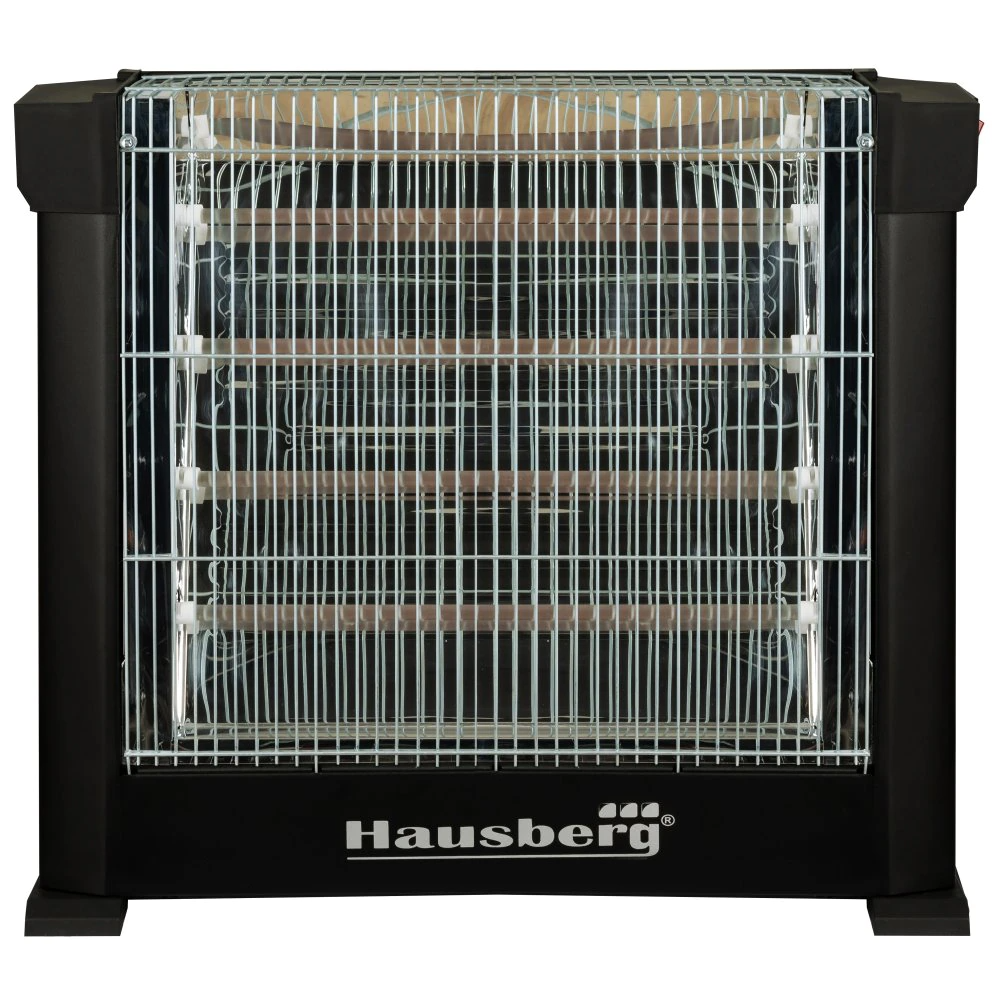 Radiator quartz Hausberg HB 8800, 1600 W, 4 tuburi quartz, 4 trepte putere, termostat reglabil