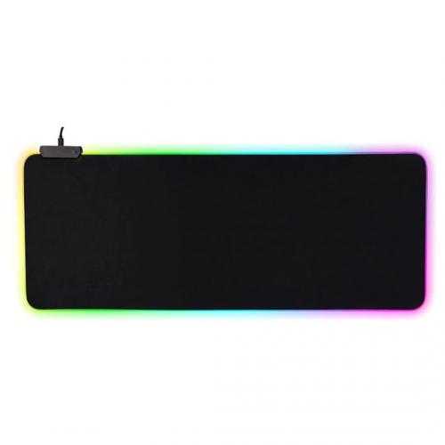 Mouse Pad gaming cu iluminare led RGB 80 x 30 negru