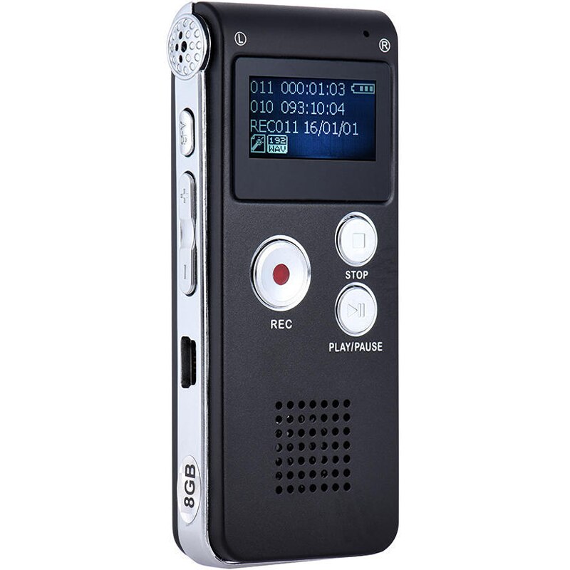 Mini Reportofon digital Andowl Q LY77 16G MP3/WAV negru