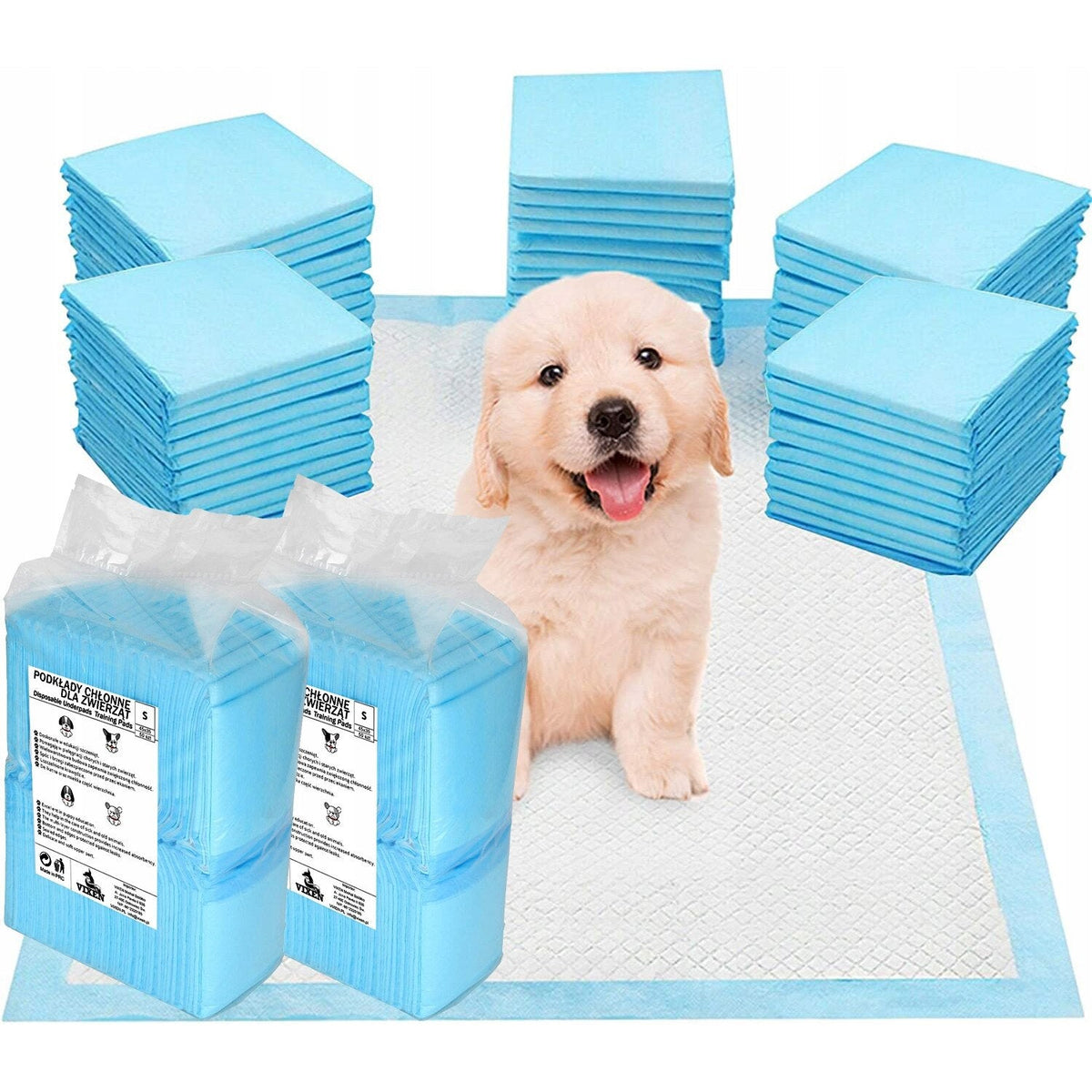 Set 100 covorase absorbante pentru animale de companie 33x45cm