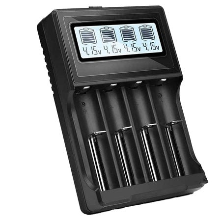 Incarcator universal de baterii, capacitate de 4 baterii, iesire 3000mA, pana la 4.2V, ecran LCD si protectii - HD8992A