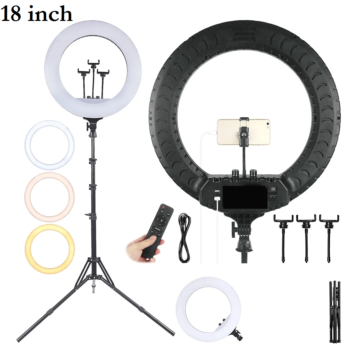 Lampa circulara cu trepied Selfie Ring Light cu LED