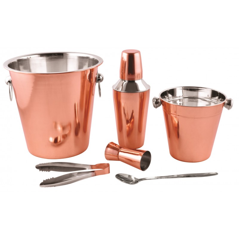 Set cocktail Grunberg, inox, 6 piese