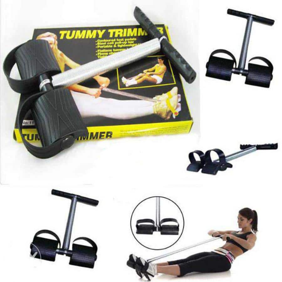 Extensor gimnastica si fitness, Tummy Trimmer, corzi elastice, exercitii abdomen, picioare si coapse