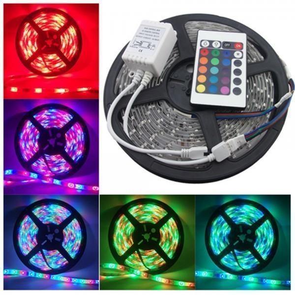 Banda LED RGB multicolor cu telecomanda 5 metri - Tenq.ro